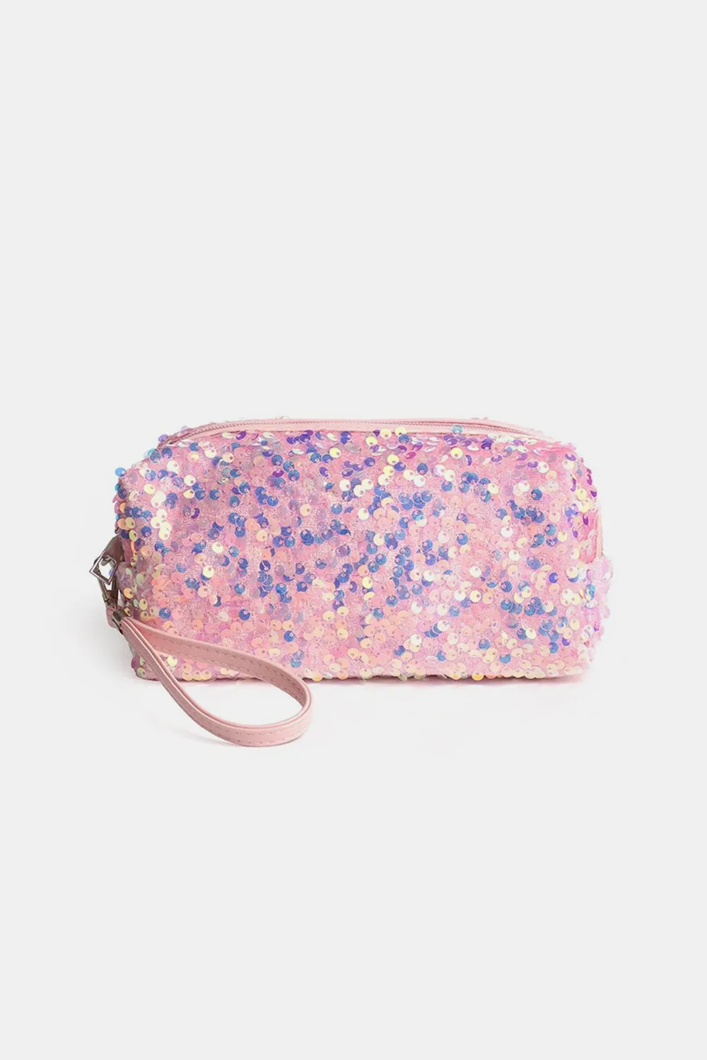 Zenana Colorful Shine Cosmetic Sequin Design Bag