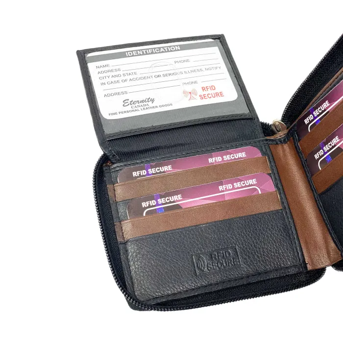 Zippered RFID Wallet